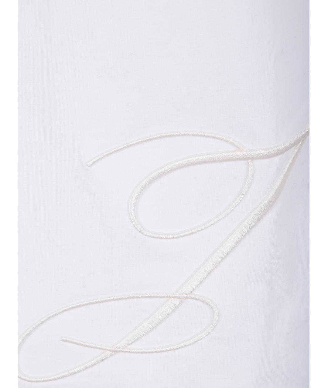 JACQUEMUS Белая хлопковая футболка, фото 3