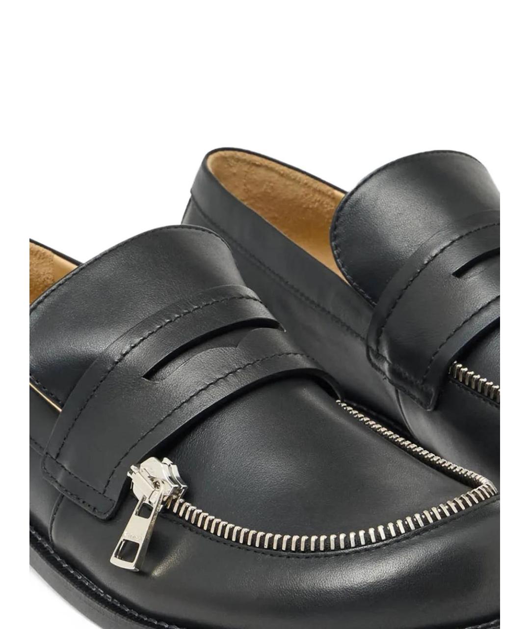 J.W.ANDERSON Черные кожаные лоферы, фото 3