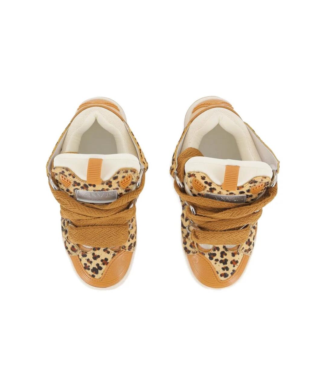 LANVIN Мульти текстильные кроссовки, фото 5