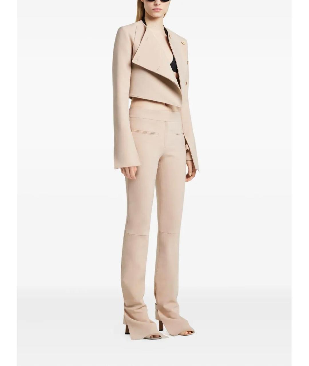 COURREGES Бежевый шерстяной жакет/пиджак, фото 3