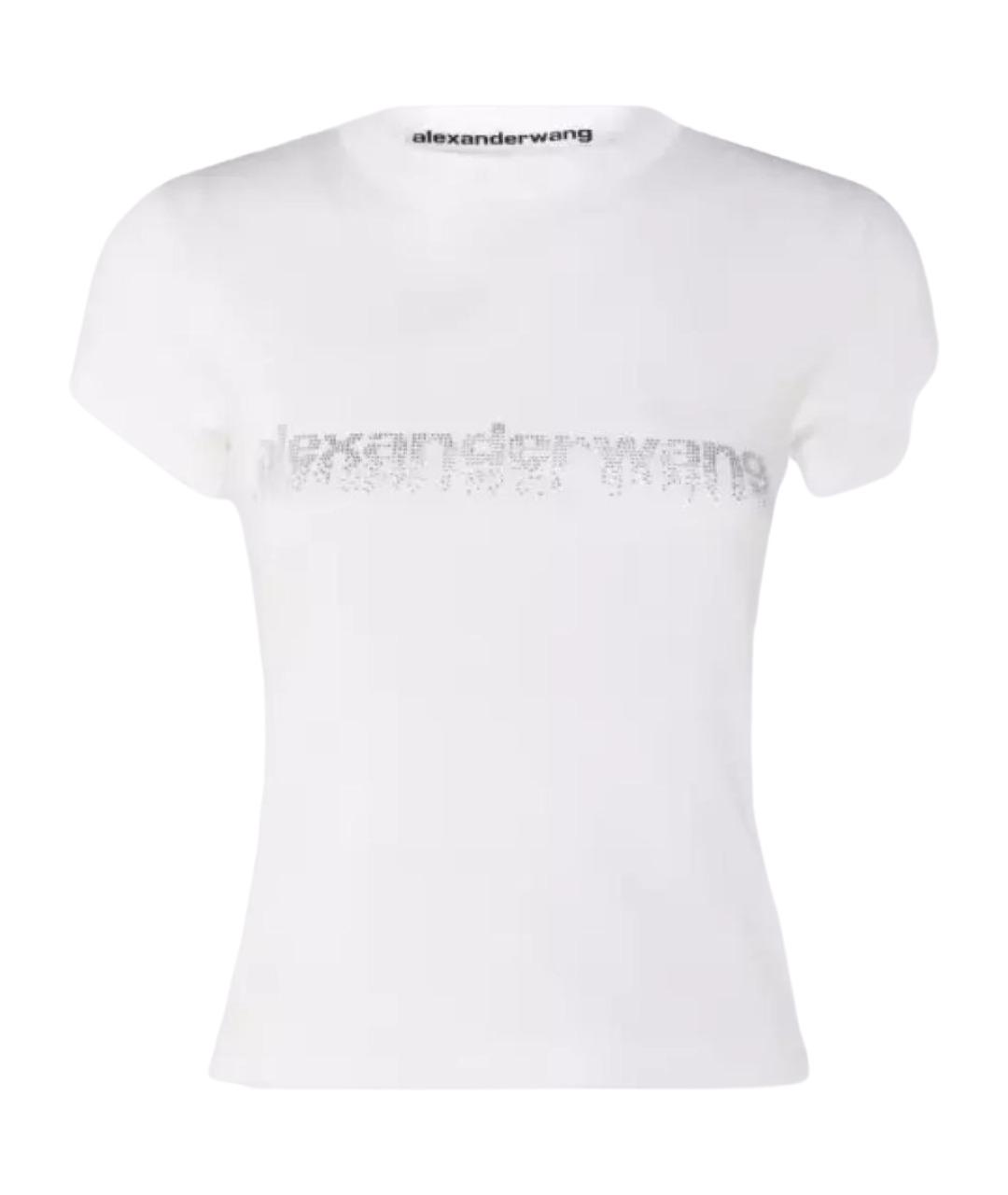 ALEXANDER WANG Белая хлопковая футболка, фото 1