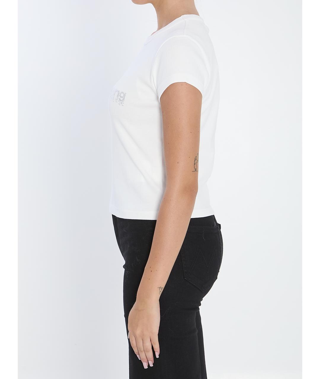 ALEXANDER WANG Белая хлопковая футболка, фото 3