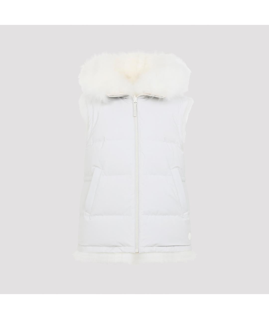 YVES SALOMON Белый жилет, фото 4