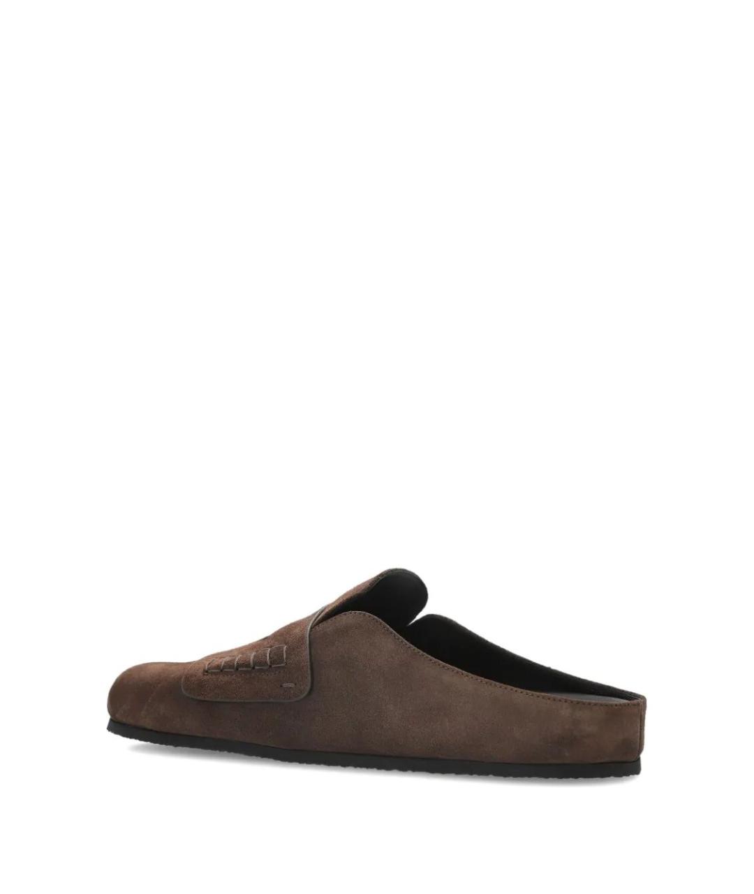 JACQUEMUS Коричневые замшевые лоферы, фото 4