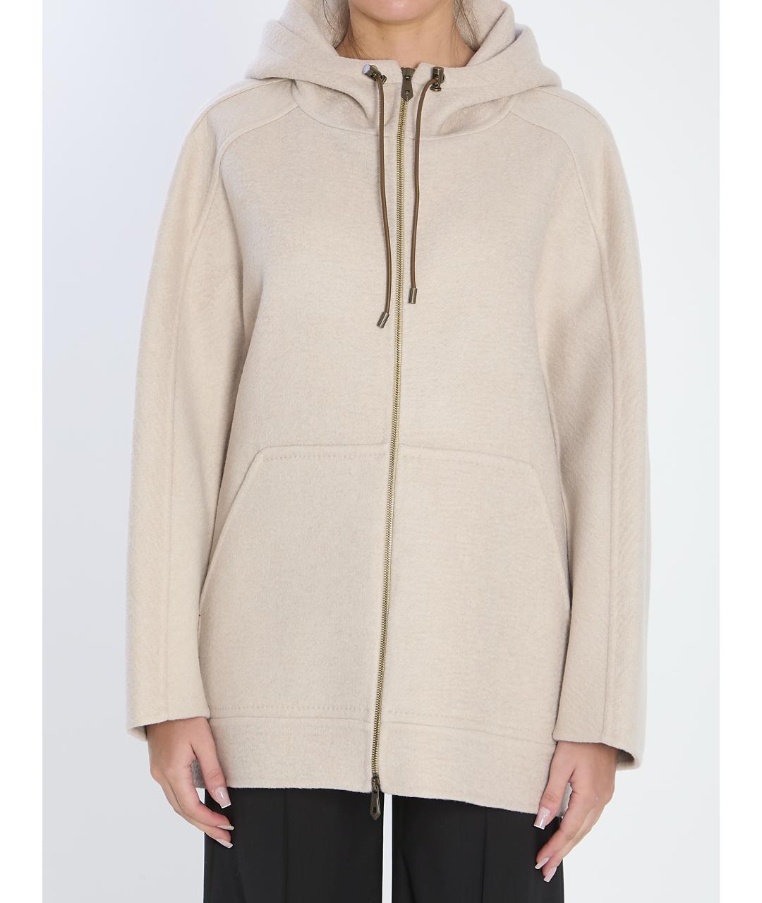 MAX MARA Бежевая кашемировая куртка, фото 2