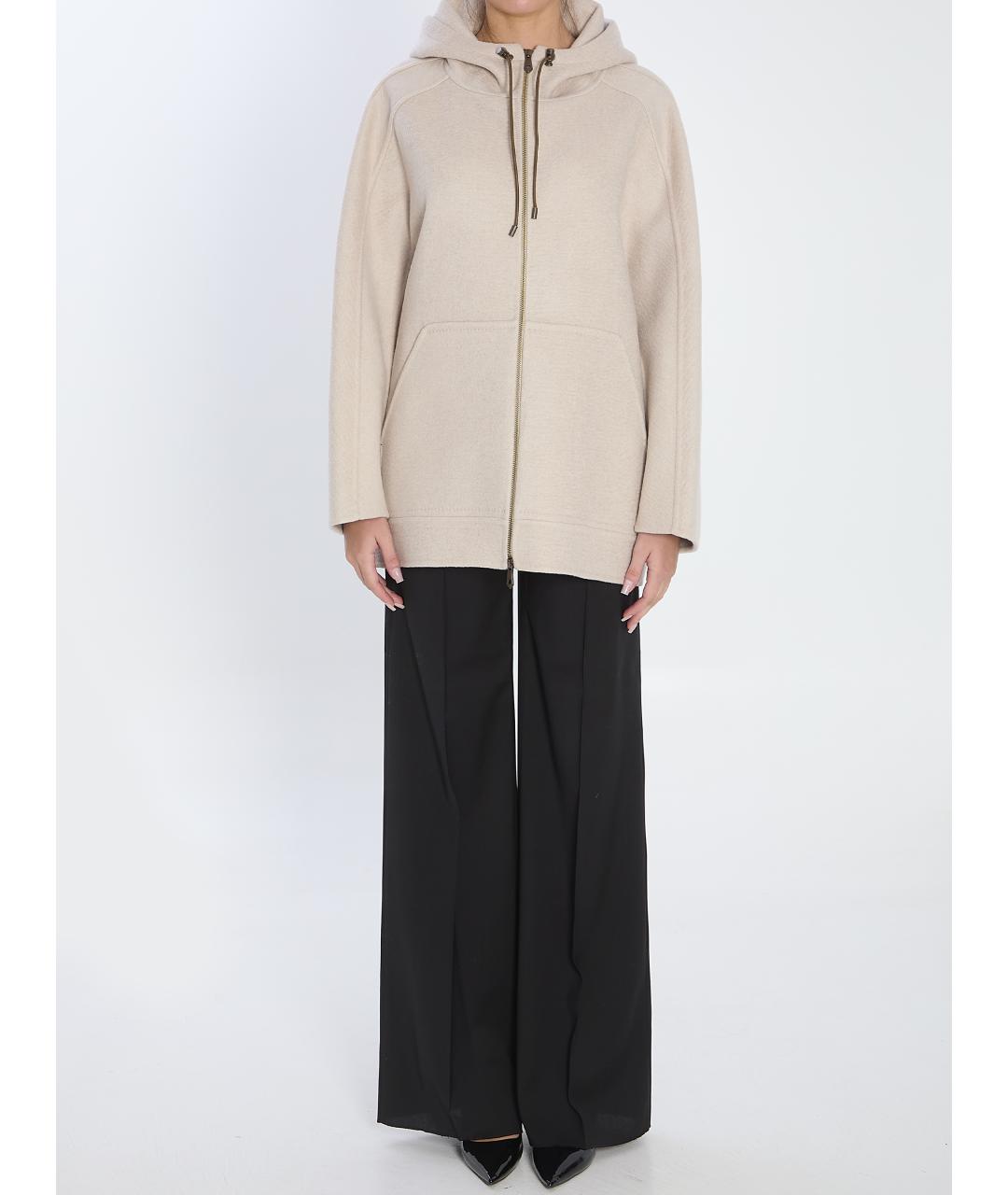 MAX MARA Бежевая кашемировая куртка, фото 5