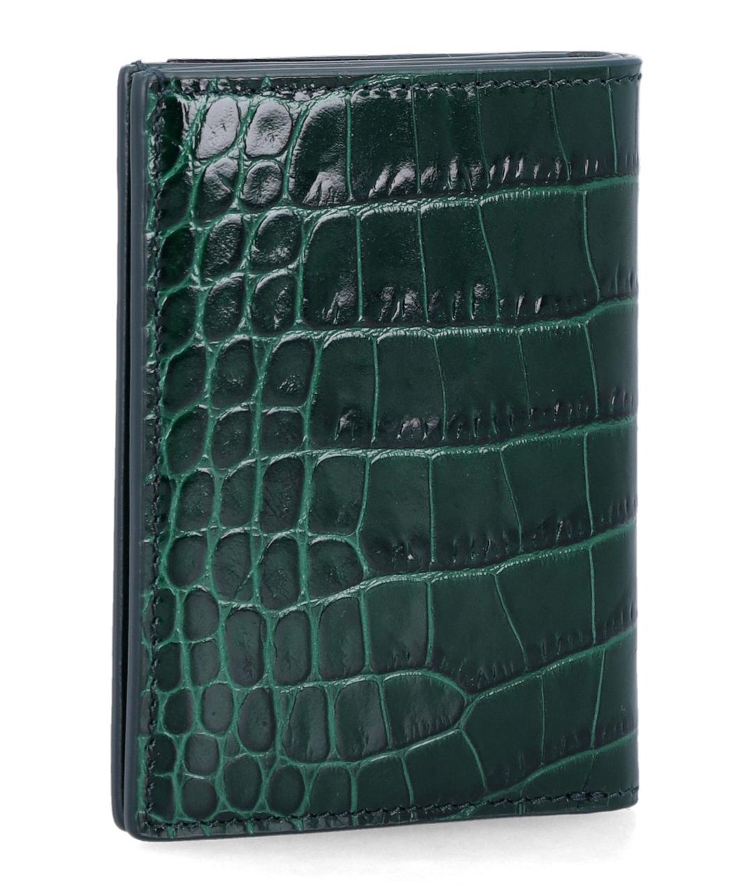 TOM FORD Зеленый кожаный кардхолдер, фото 2