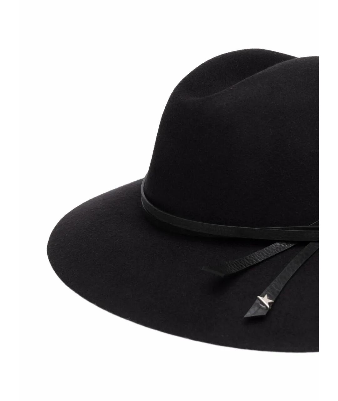 GOLDEN GOOSE DELUXE BRAND Черная шерстяная шляпа, фото 2