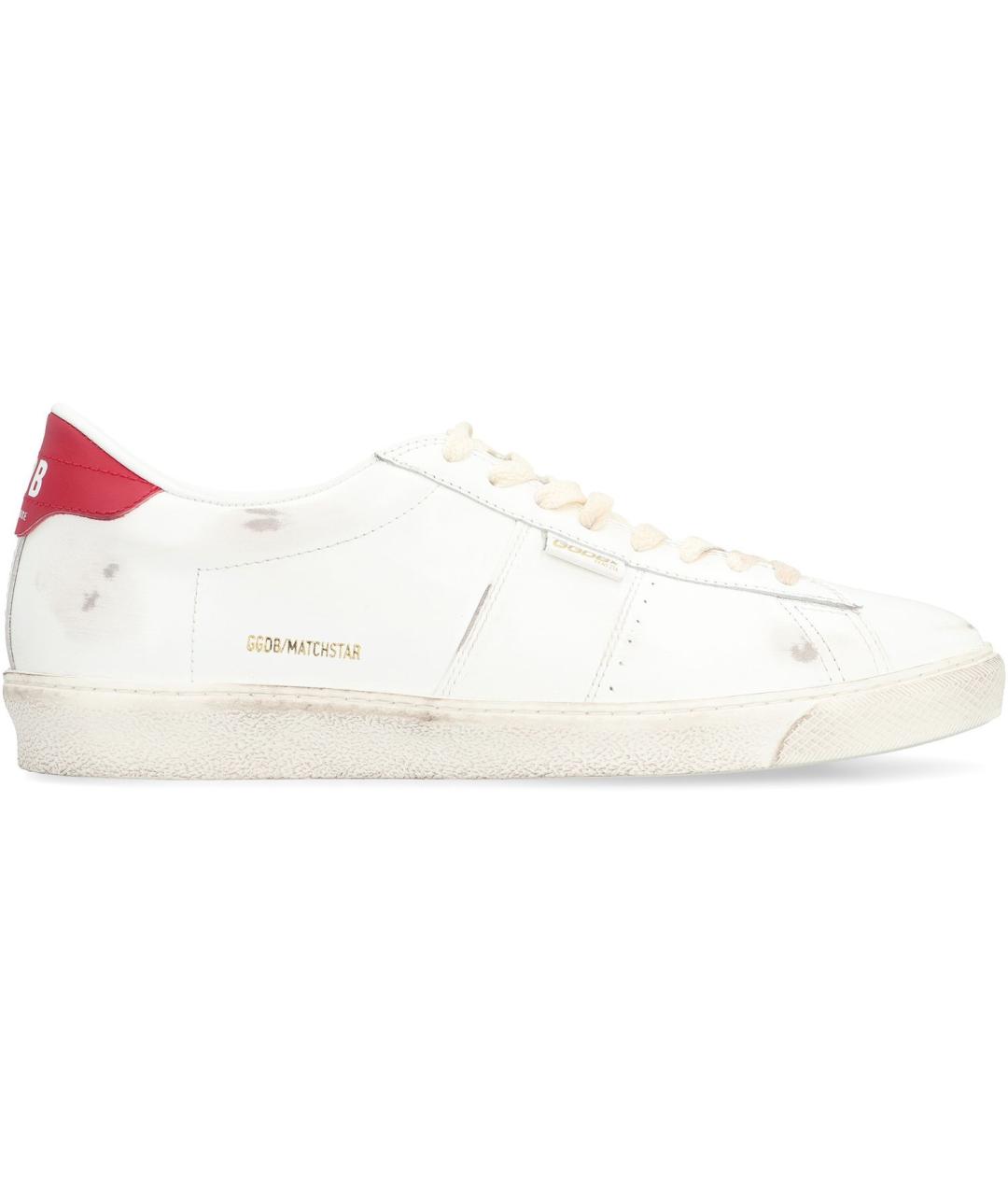 GOLDEN GOOSE DELUXE BRAND Белые кожаные низкие кроссовки / кеды, фото 3