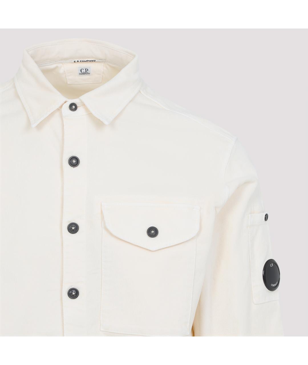 CP COMPANY Белая хлопковая кэжуал рубашка, фото 3