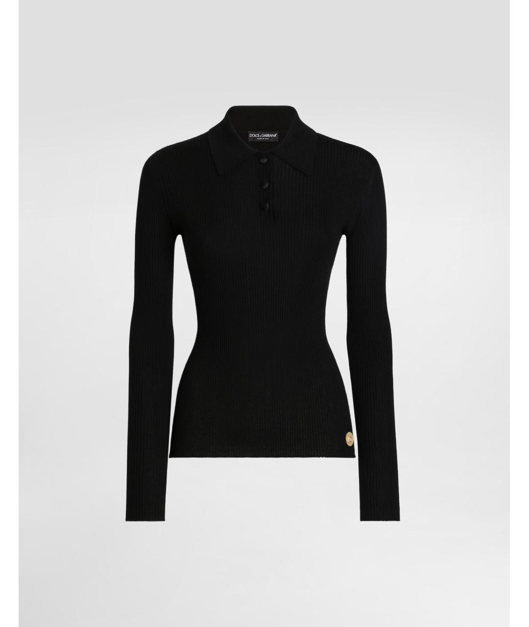 DOLCE&GABBANA Черный кашемировый джемпер / свитер, фото 6