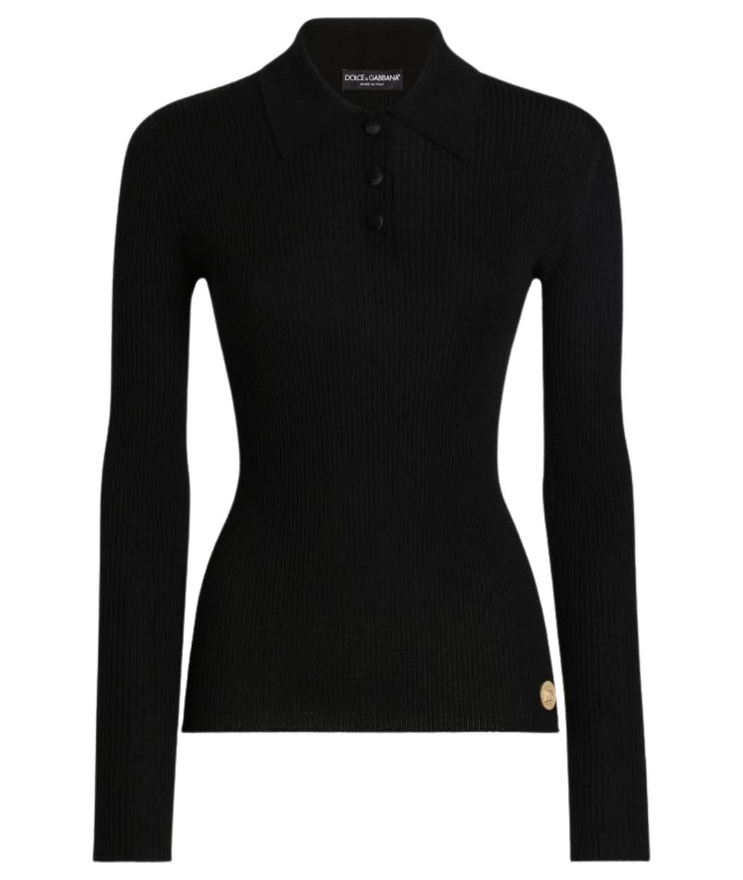 DOLCE&GABBANA Черный кашемировый джемпер / свитер, фото 1