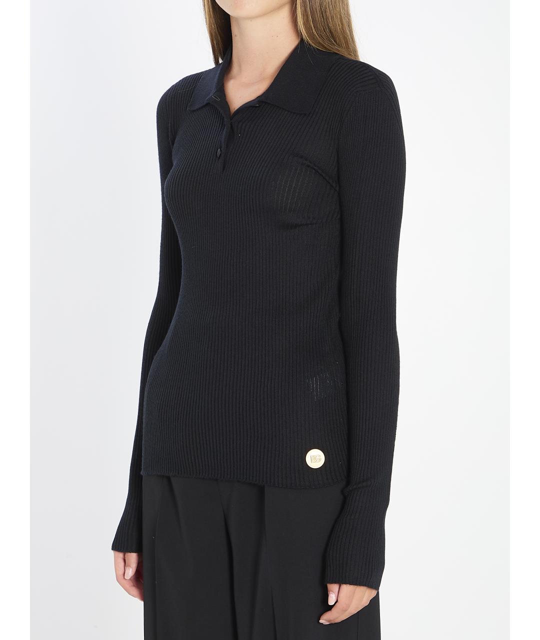 DOLCE&GABBANA Черный кашемировый джемпер / свитер, фото 3