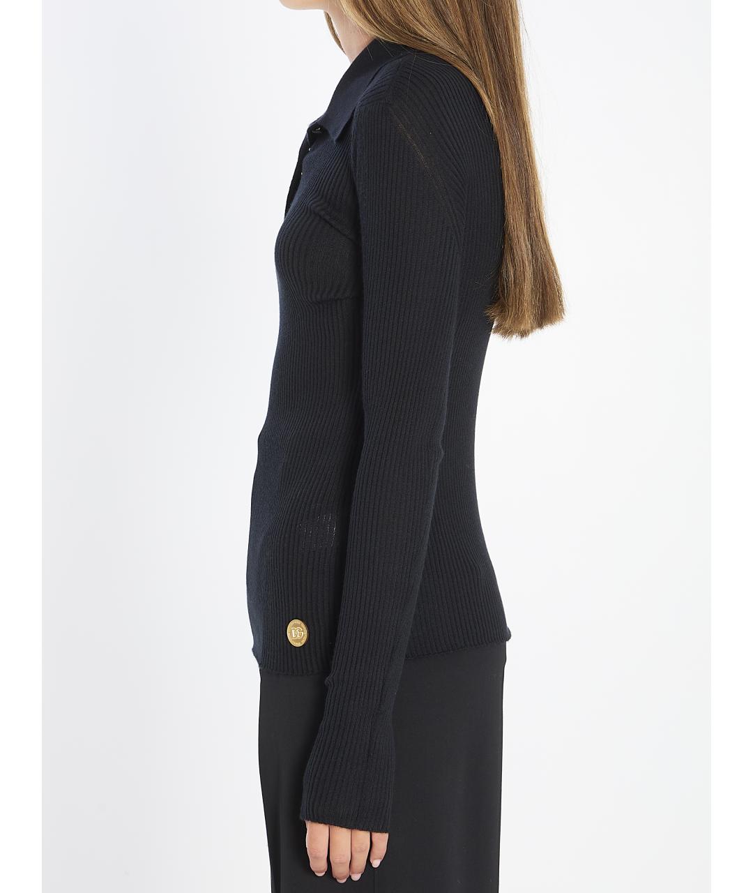 DOLCE&GABBANA Черный кашемировый джемпер / свитер, фото 4