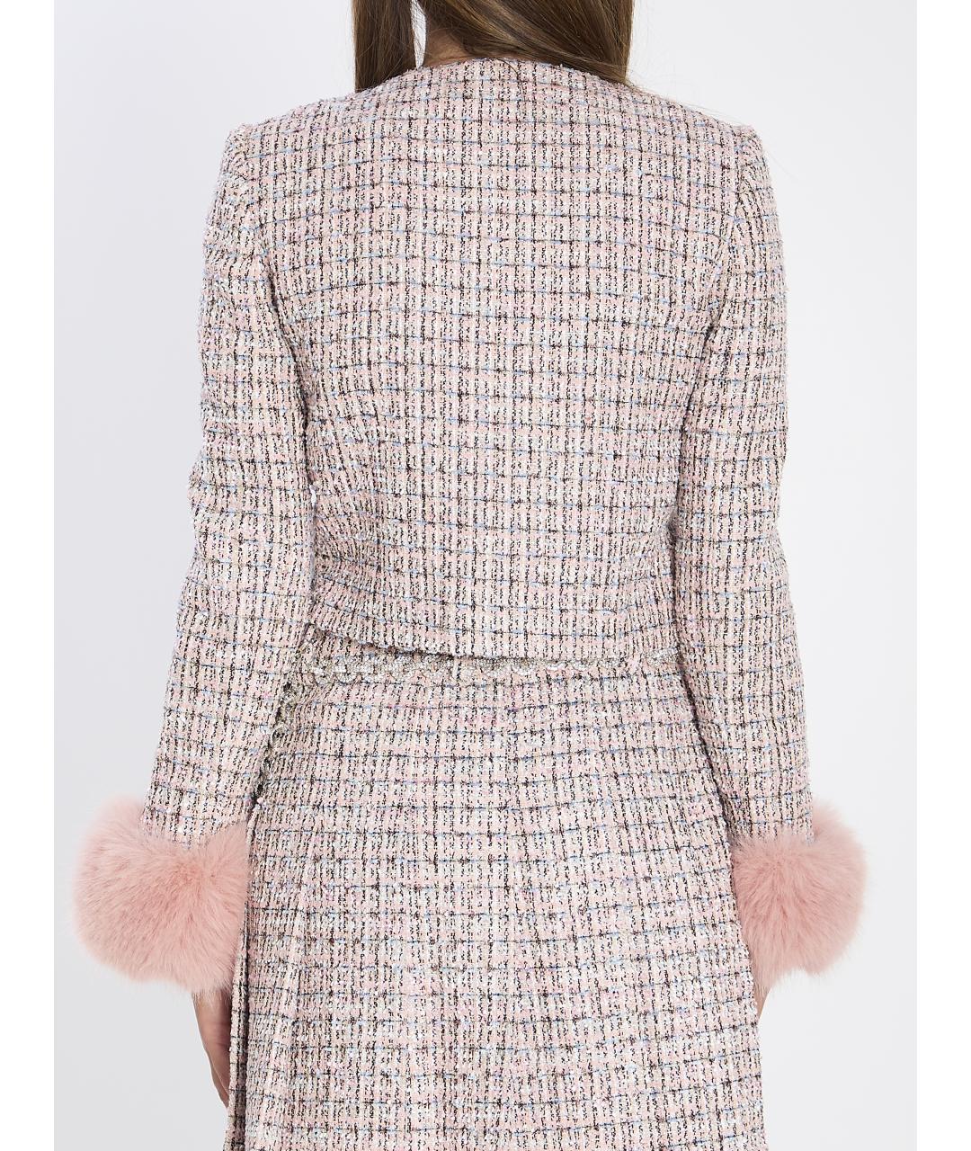 SELF-PORTRAIT Розовый полиэстеровый жакет/пиджак, фото 5