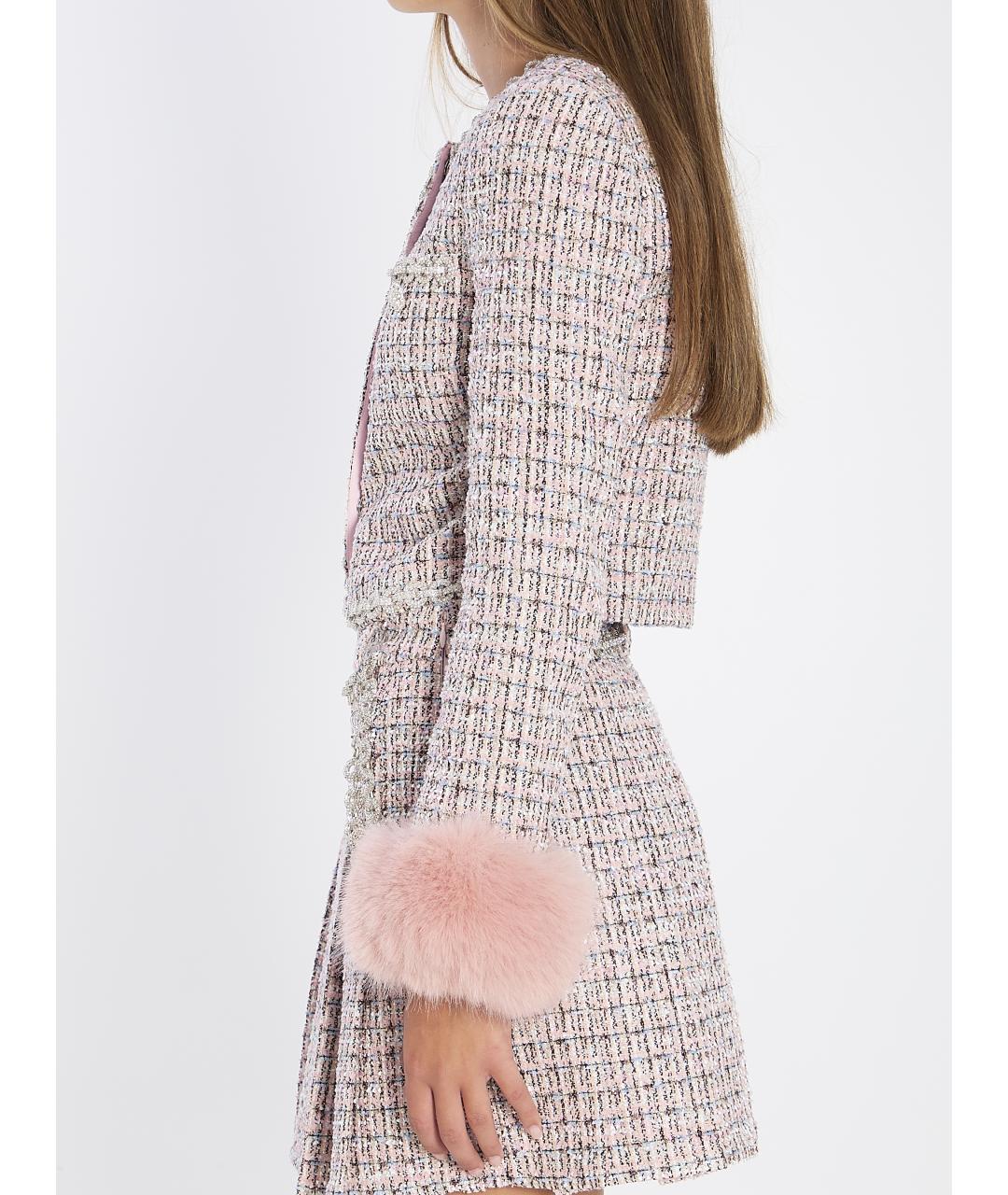 SELF-PORTRAIT Розовый полиэстеровый жакет/пиджак, фото 4