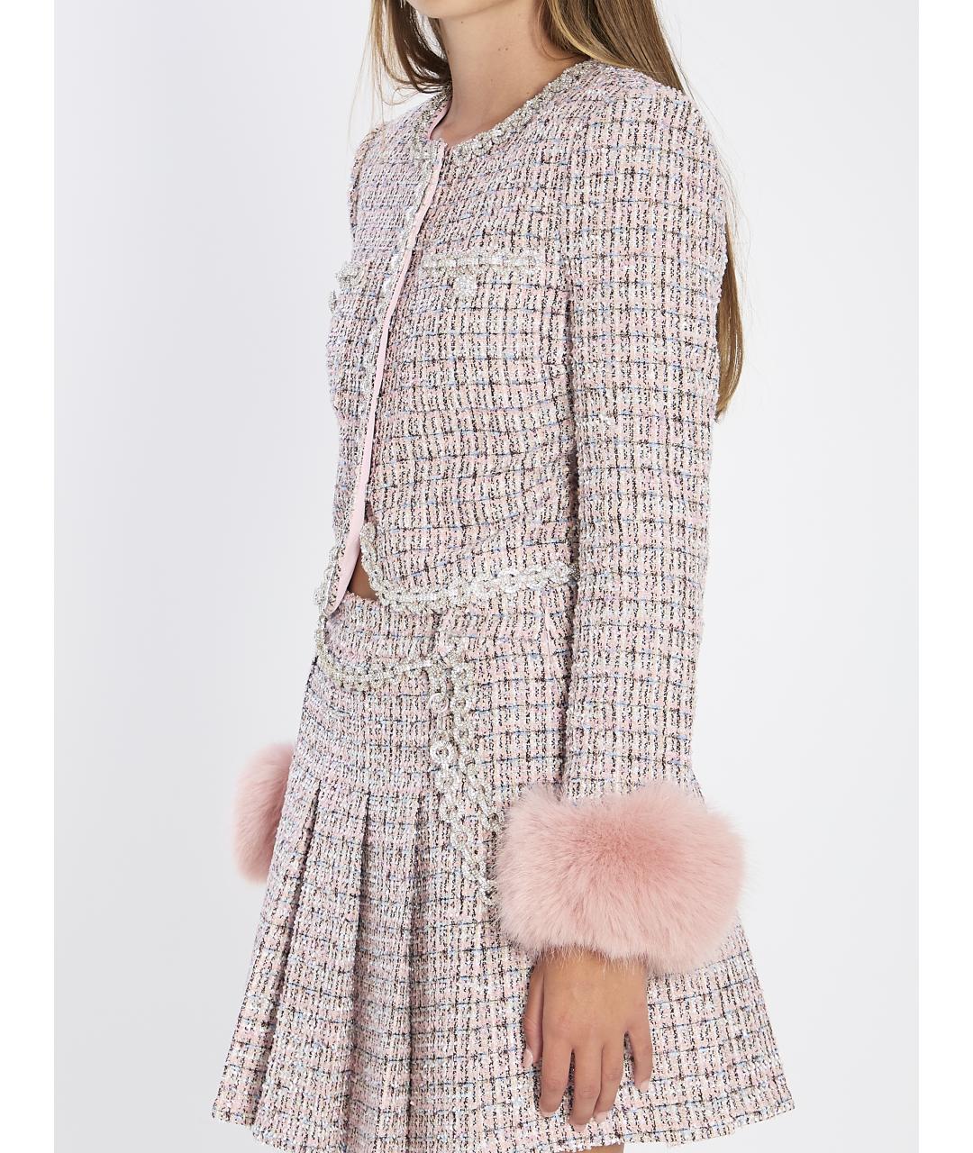 SELF-PORTRAIT Розовый полиэстеровый жакет/пиджак, фото 3