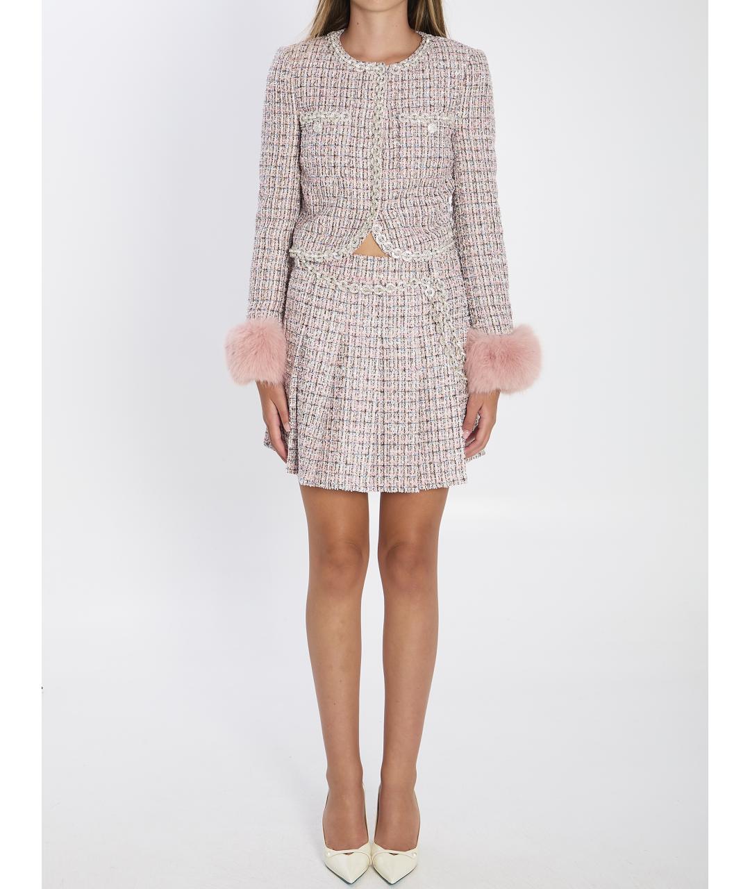 SELF-PORTRAIT Розовый полиэстеровый жакет/пиджак, фото 6