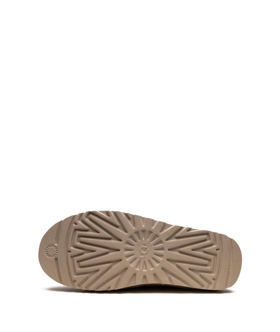 UGG AUSTRALIA Коричневые кожаные шлепанцы, фото 4