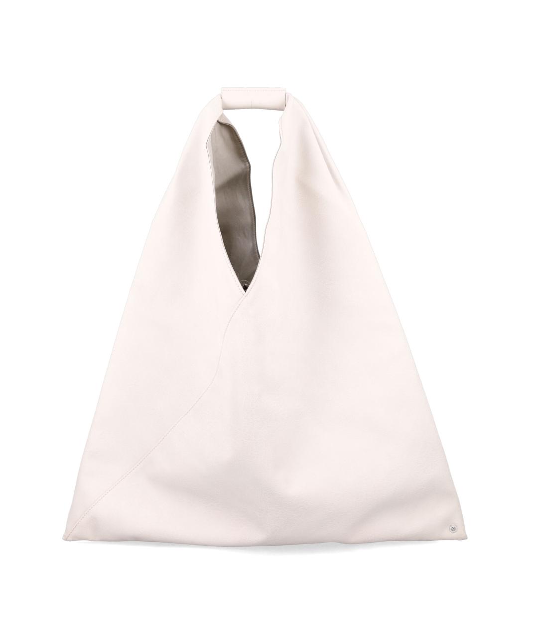MM6 MAISON MARGIELA Бежевая сумка с короткими ручками из искусственной кожи, фото 1