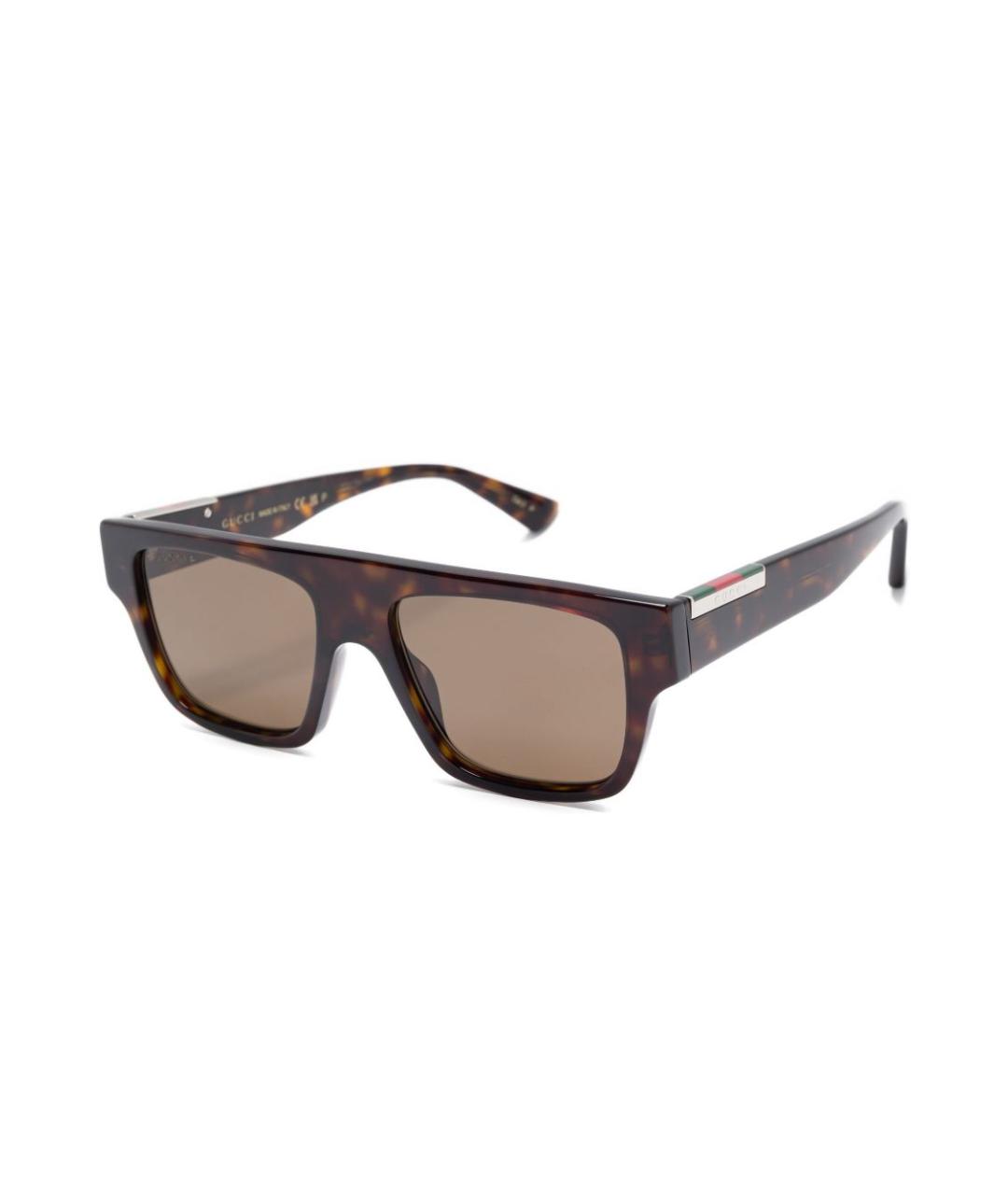GUCCI Коричневые солнцезащитные очки, фото 2