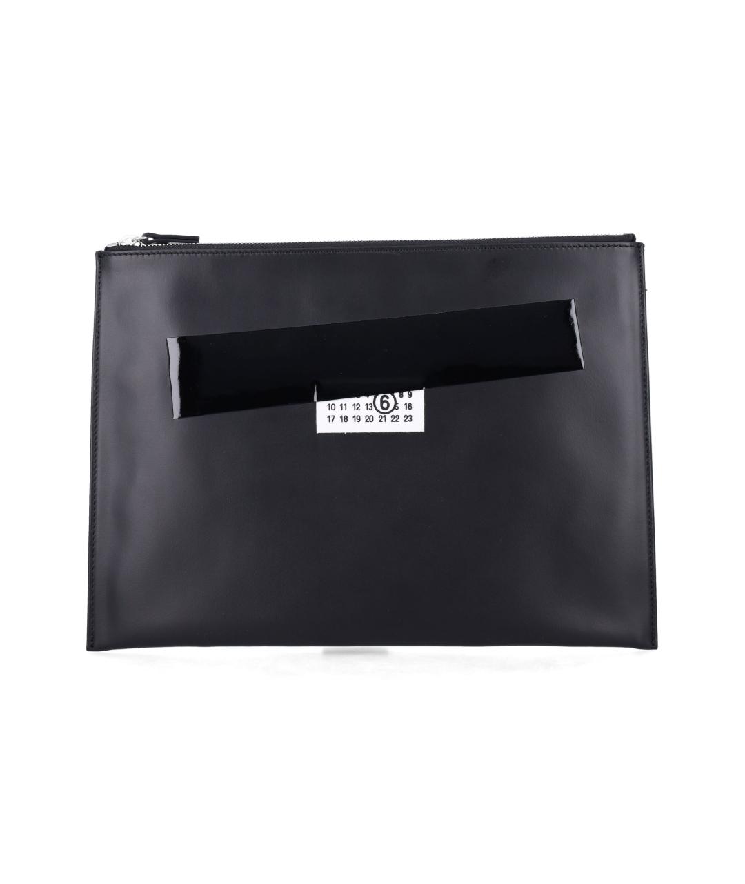 MM6 MAISON MARGIELA Черный кожаный кошелек, фото 1