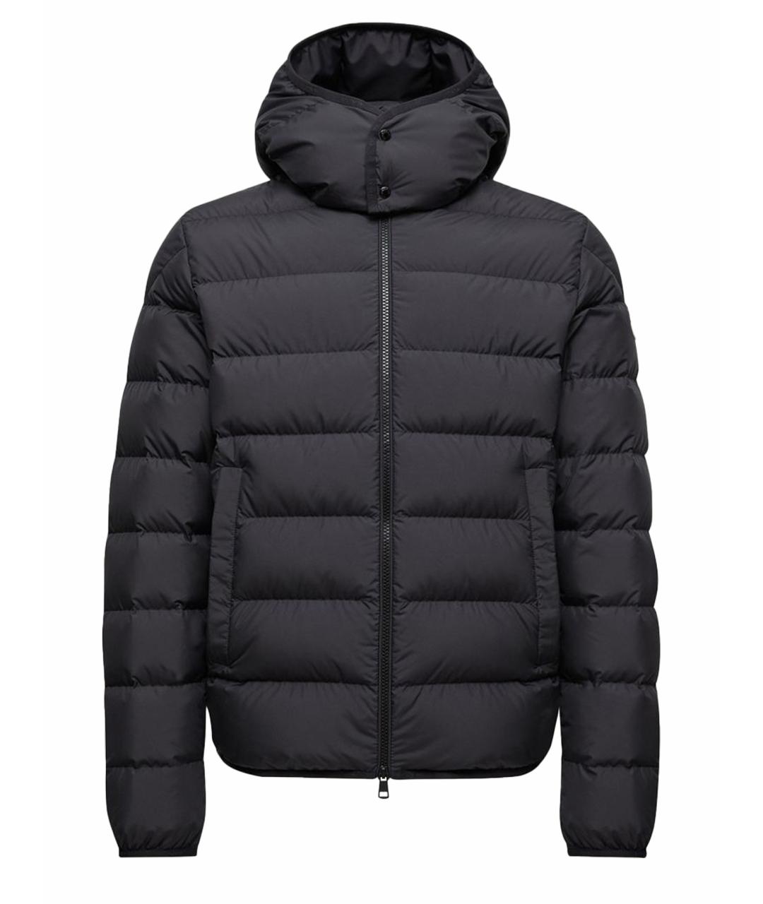 MONCLER Черный полиэстеровый пуховик, фото 6