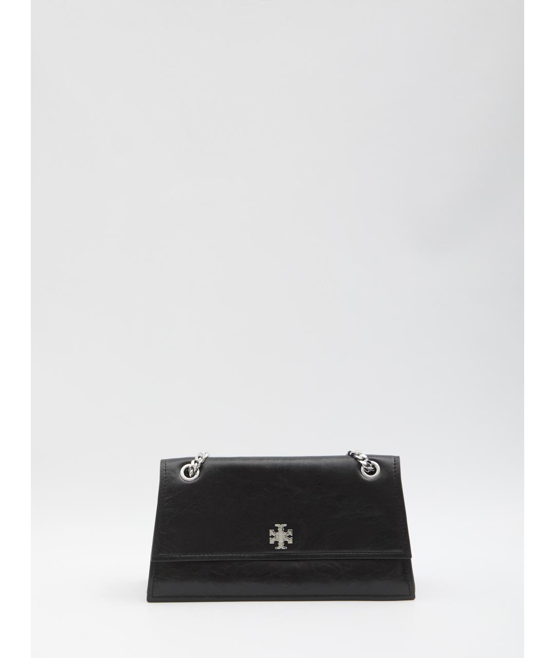 TORY BURCH Черная кожаная сумка через плечо, фото 5
