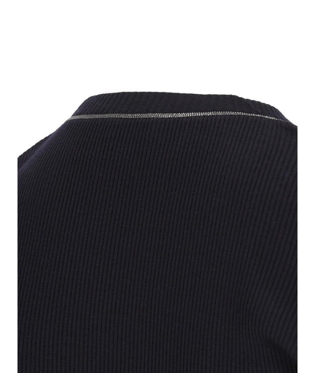 BRUNELLO CUCINELLI Черный шерстяной джемпер / свитер, фото 4