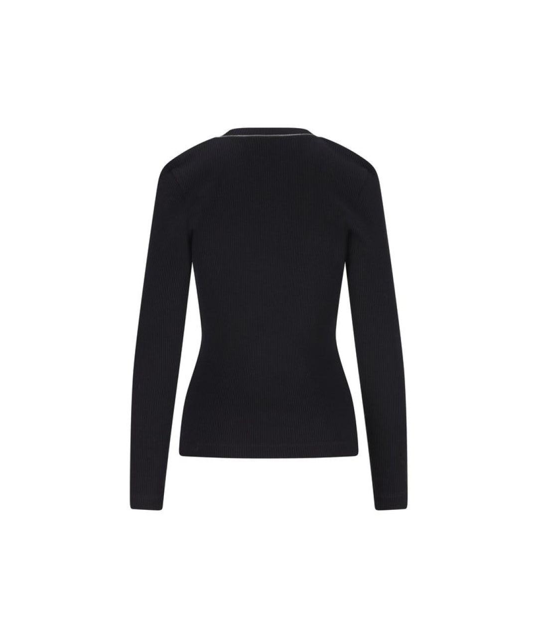 BRUNELLO CUCINELLI Черный шерстяной джемпер / свитер, фото 2