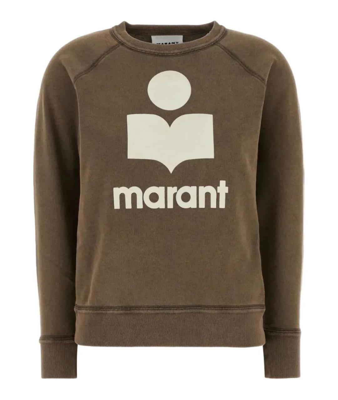 ISABEL MARANT Коричневый хлопковый джемпер / свитер, фото 1