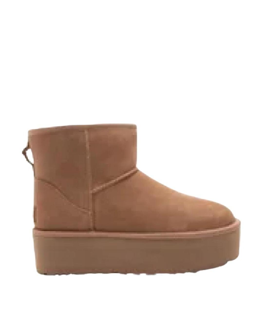 UGG AUSTRALIA Коричневые нубуковые ботинки, фото 1