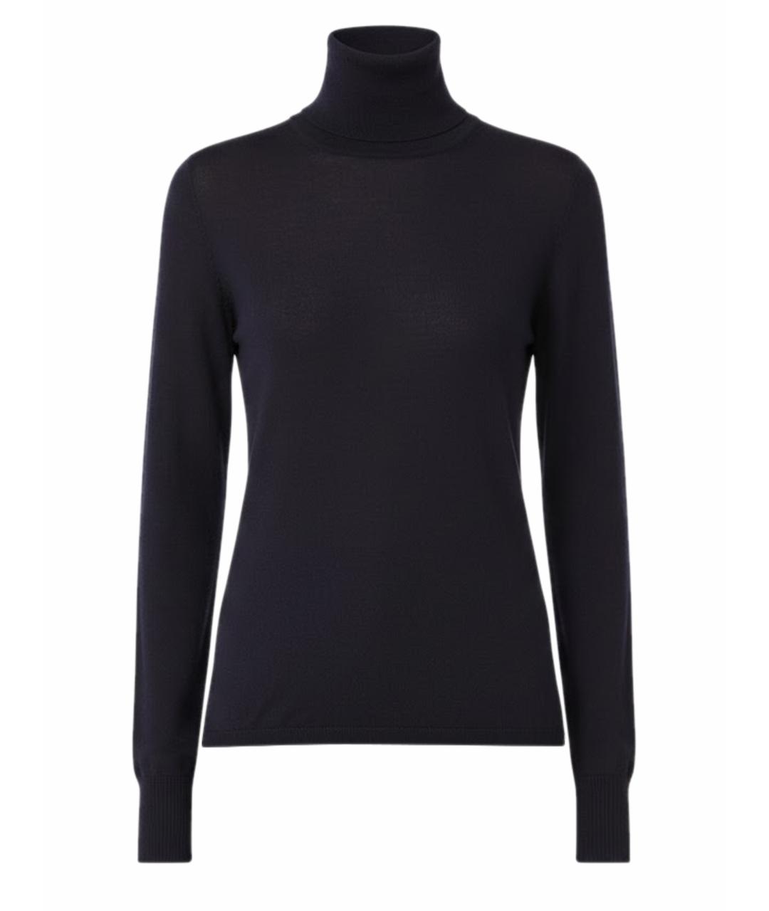 MAX MARA Синий шерстяной джемпер / свитер, фото 1