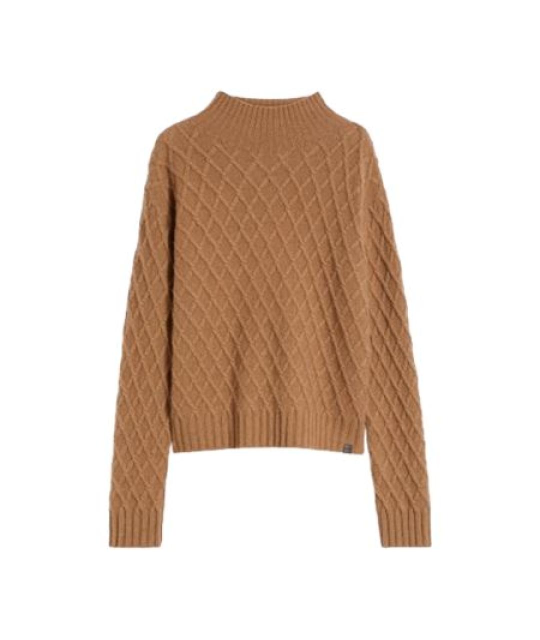 MAX MARA Бежевый шерстяной джемпер / свитер, фото 1