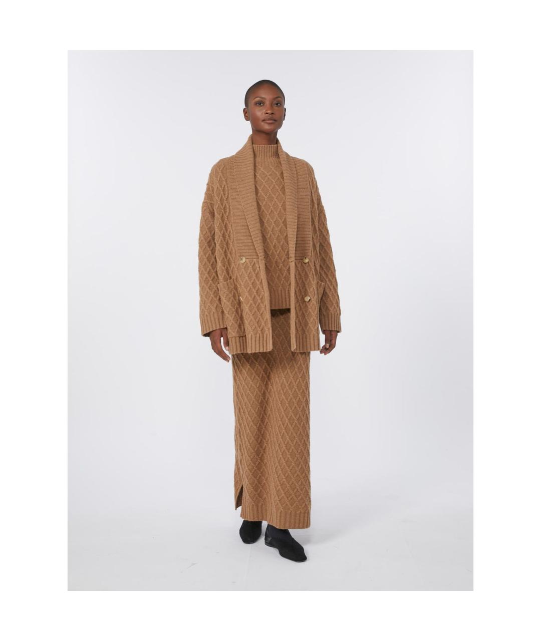 MAX MARA Бежевый шерстяной джемпер / свитер, фото 5