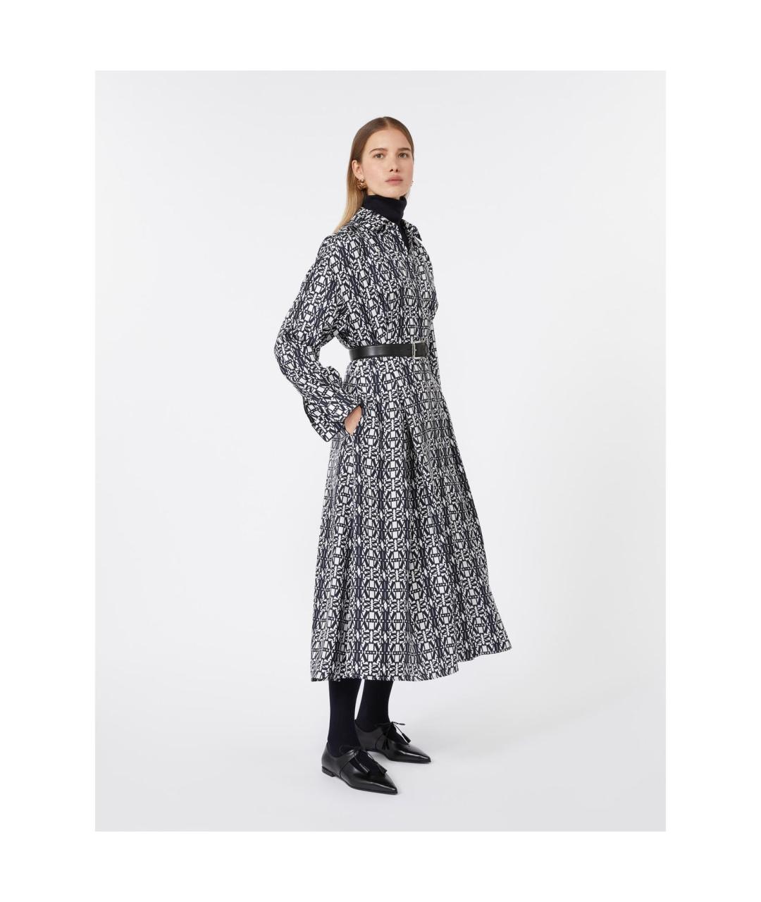 MAX MARA Мульти шелковое повседневное платье, фото 5