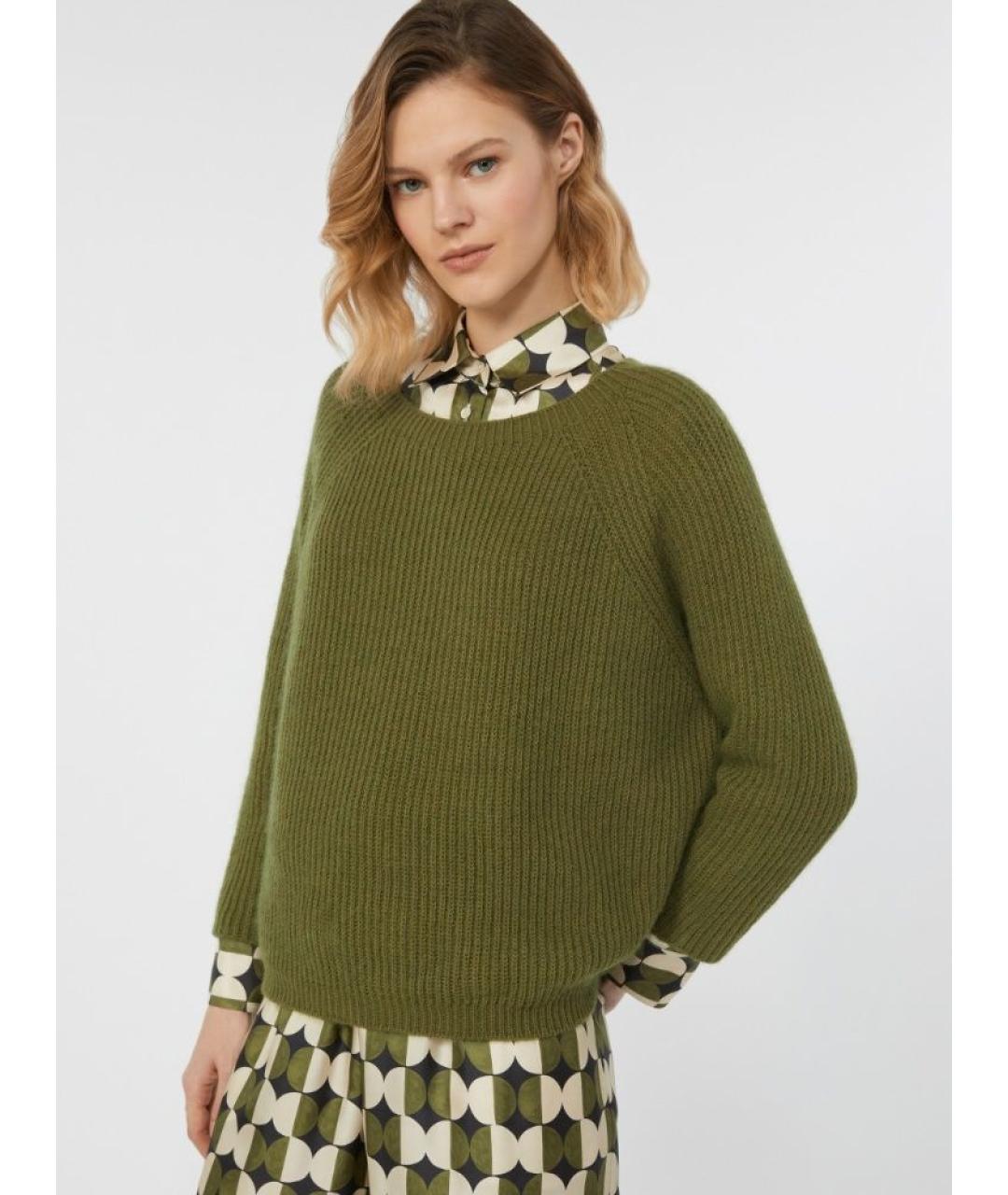 WEEKEND MAX MARA Зеленый полиамидовый джемпер / свитер, фото 4