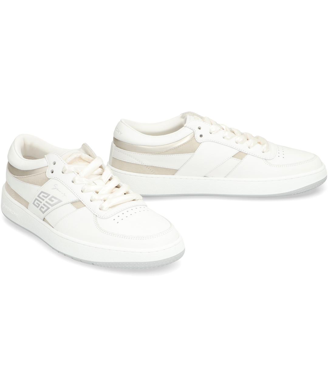 GIVENCHY Белые кожаные кроссовки, фото 2