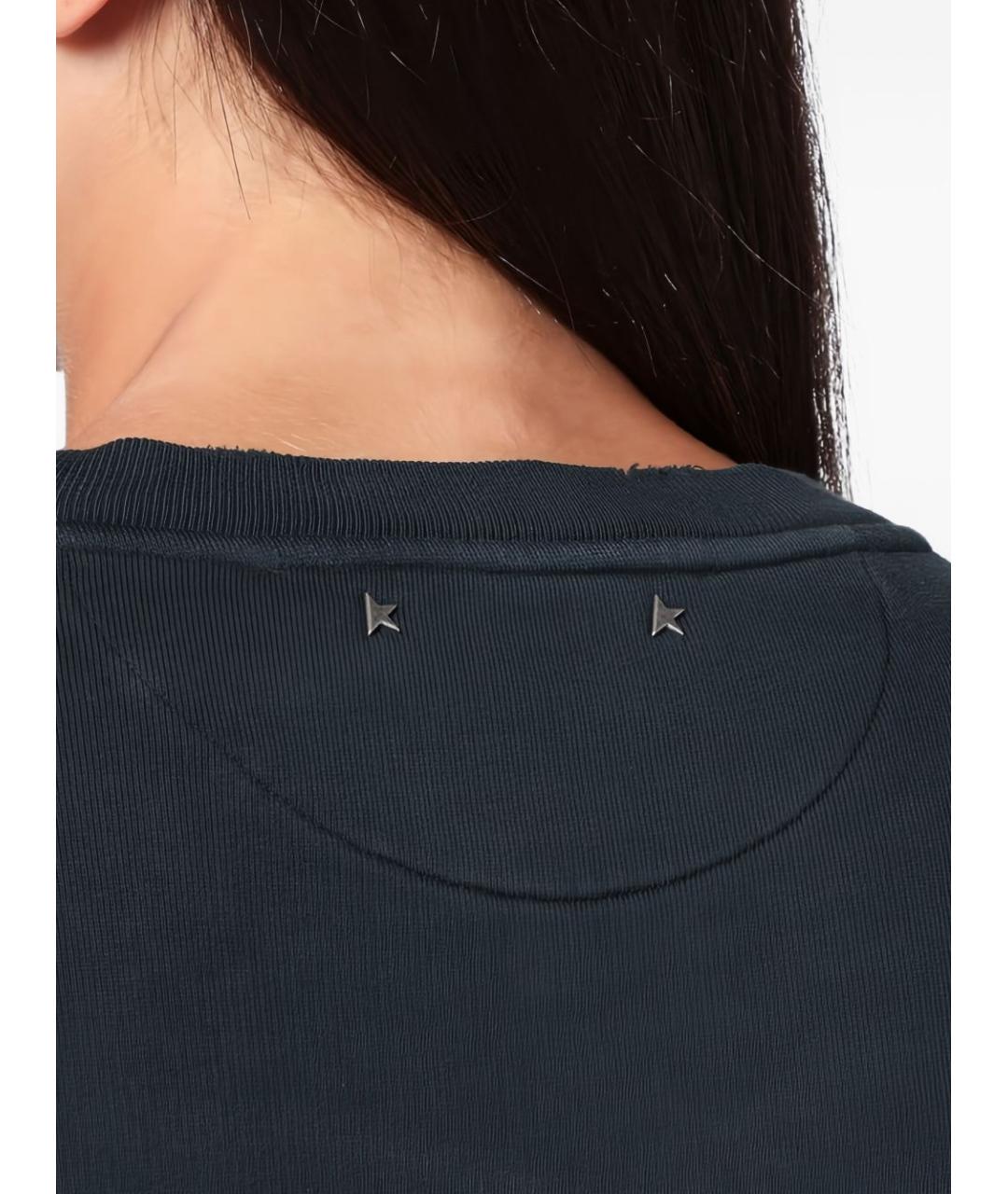 GOLDEN GOOSE DELUXE BRAND Черный хлопковый джемпер / свитер, фото 4