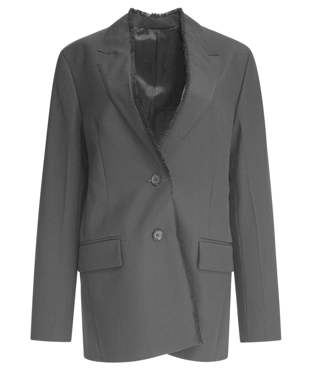 TOTEME Серый шерстяной жакет/пиджак, фото 1