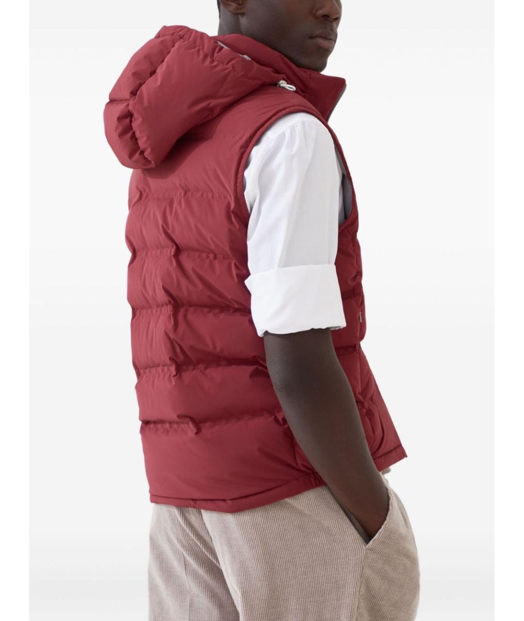 BRUNELLO CUCINELLI Красный жилет, фото 4