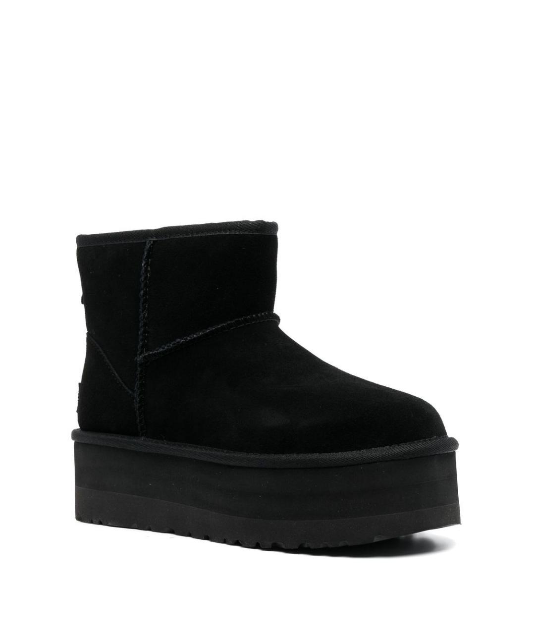 UGG AUSTRALIA Черные замшевые полусапоги, фото 4