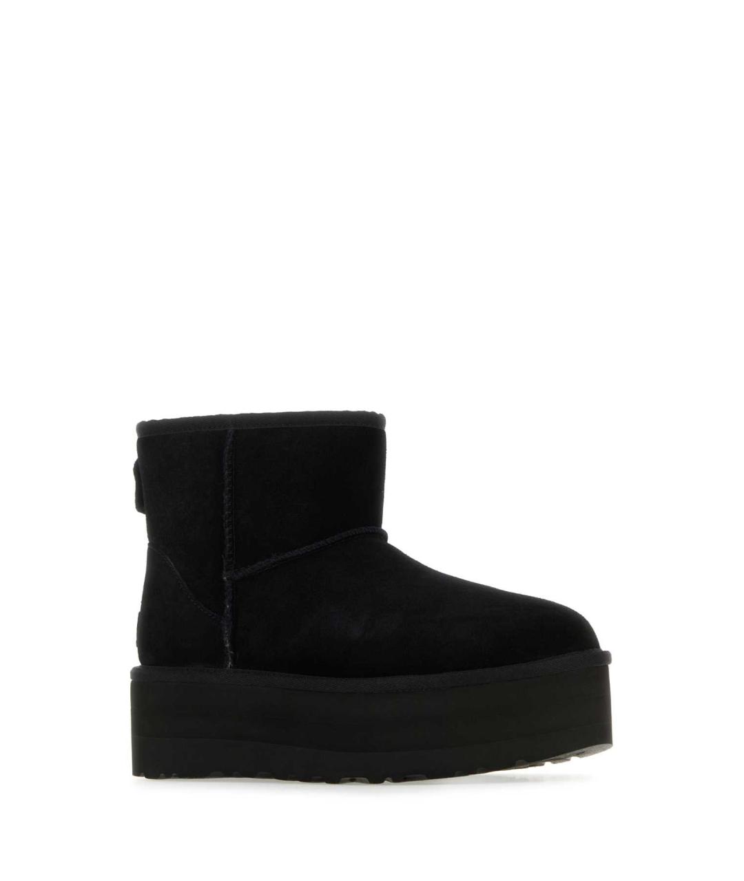 UGG AUSTRALIA Черные замшевые полусапоги, фото 2