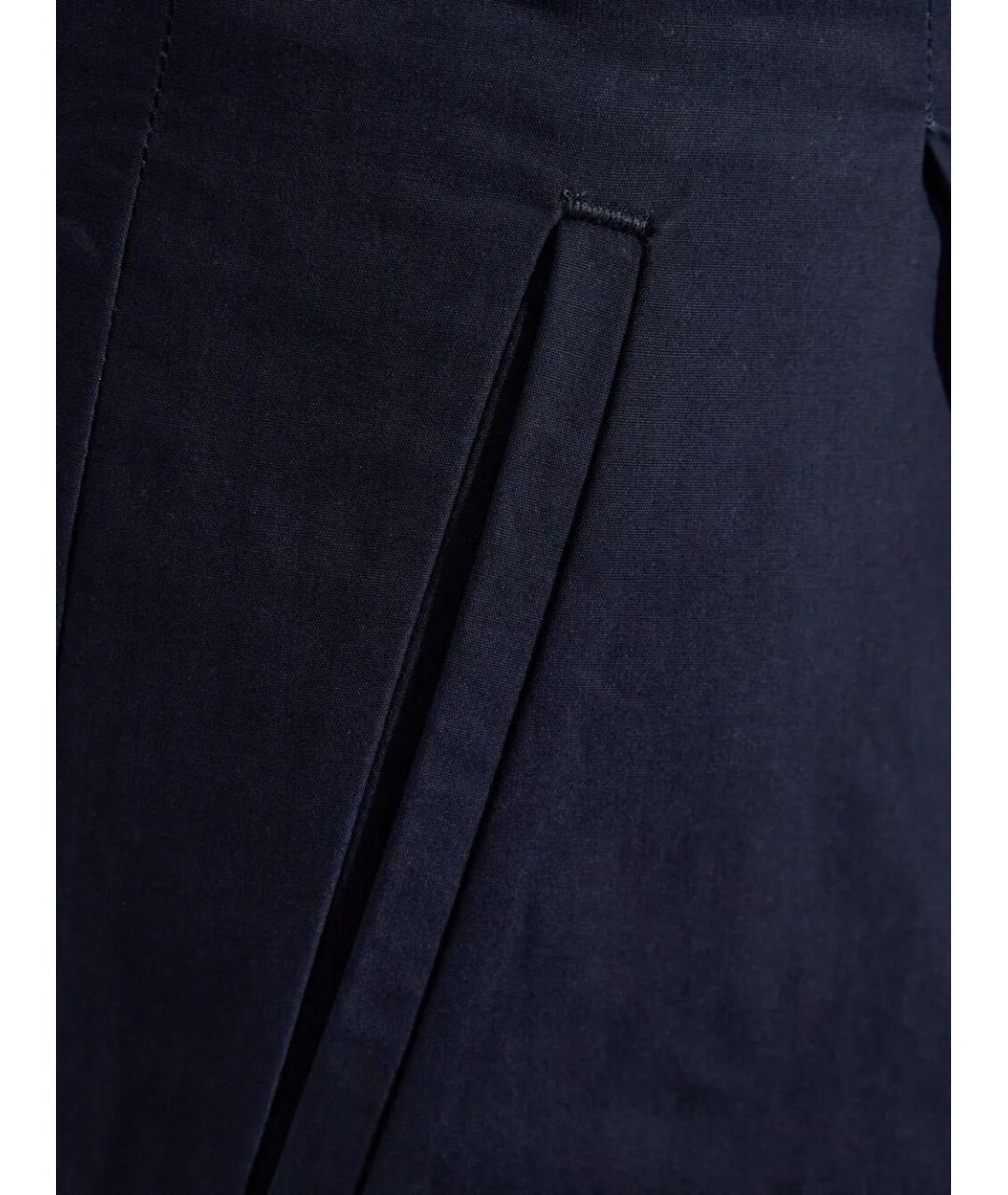 A.P.C. Синие хлопковые брюки широкие, фото 5