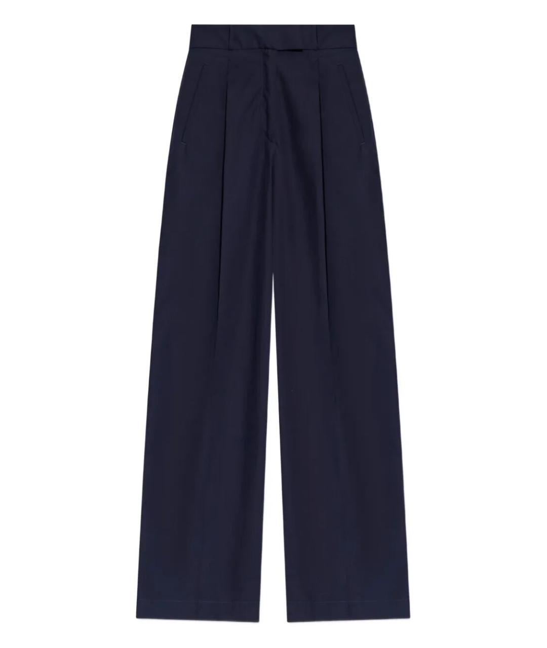 A.P.C. Синие хлопковые брюки широкие, фото 1