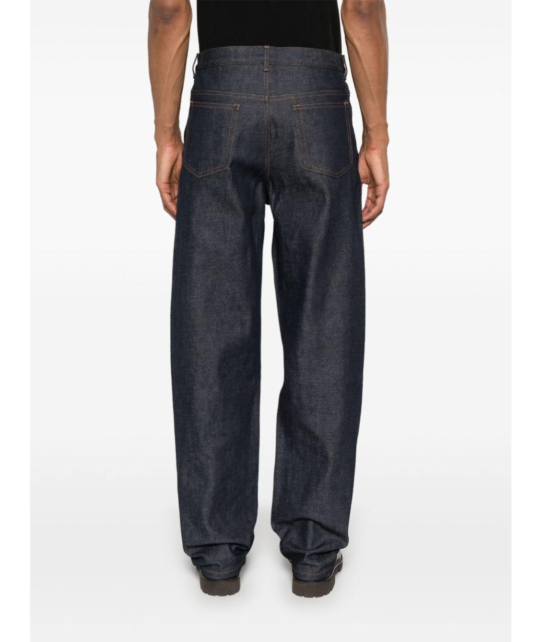 A.P.C. Синие хлопковые прямые джинсы, фото 4