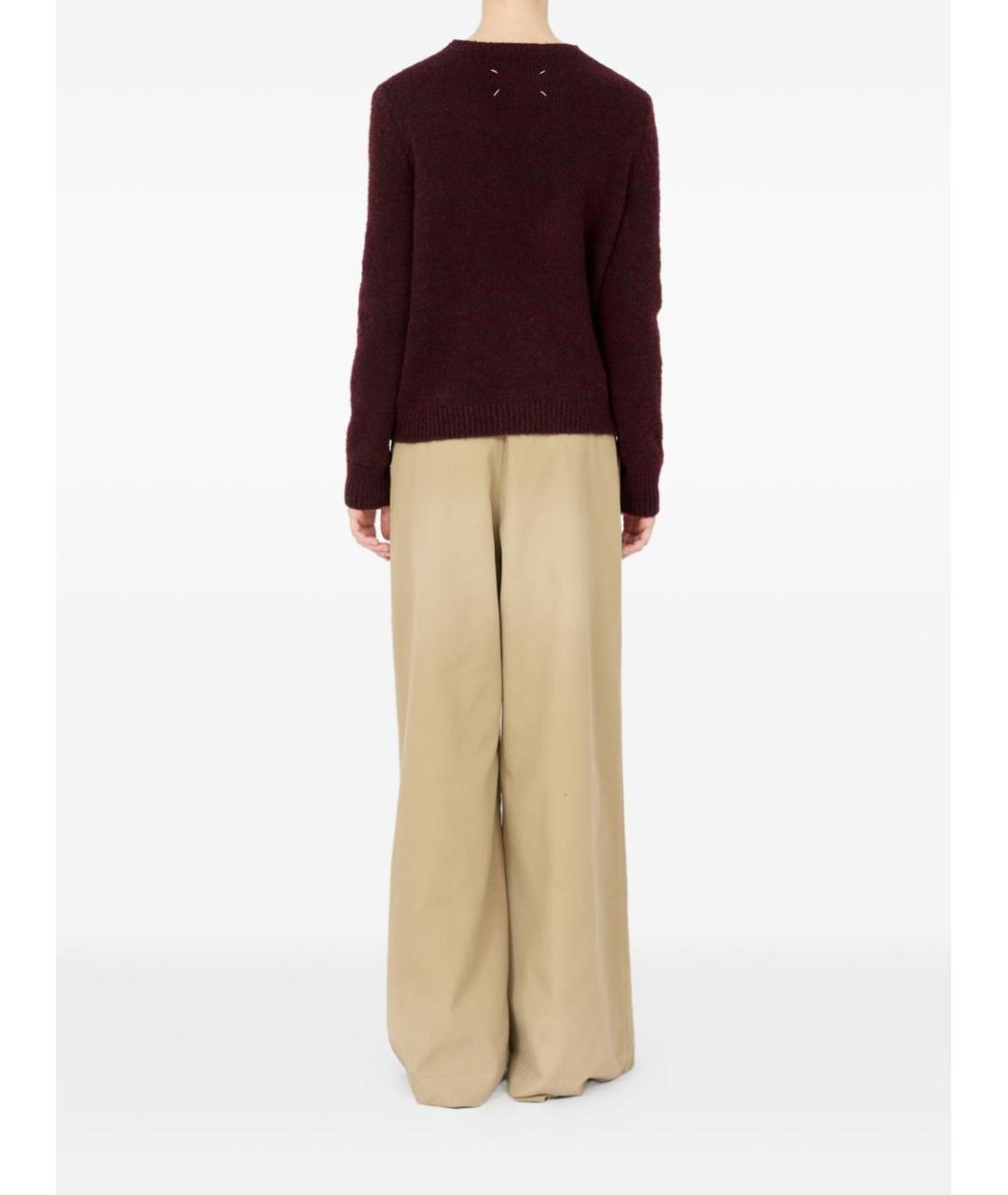 MAISON MARGIELA Бордовый шерстяной джемпер / свитер, фото 6