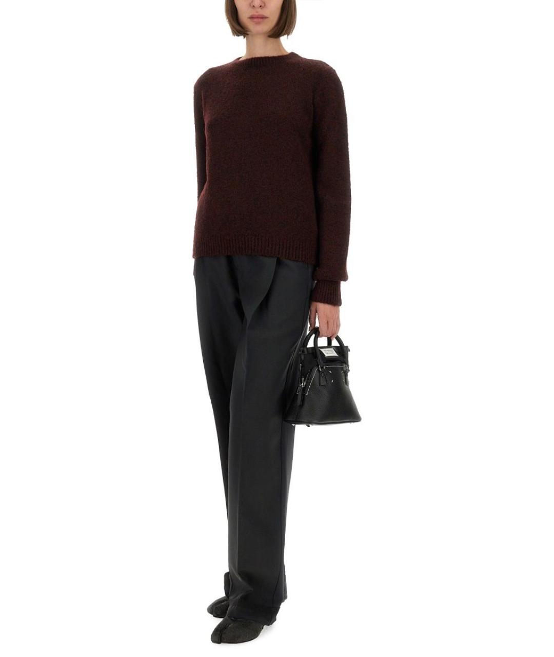 MAISON MARGIELA Бордовый шерстяной джемпер / свитер, фото 3