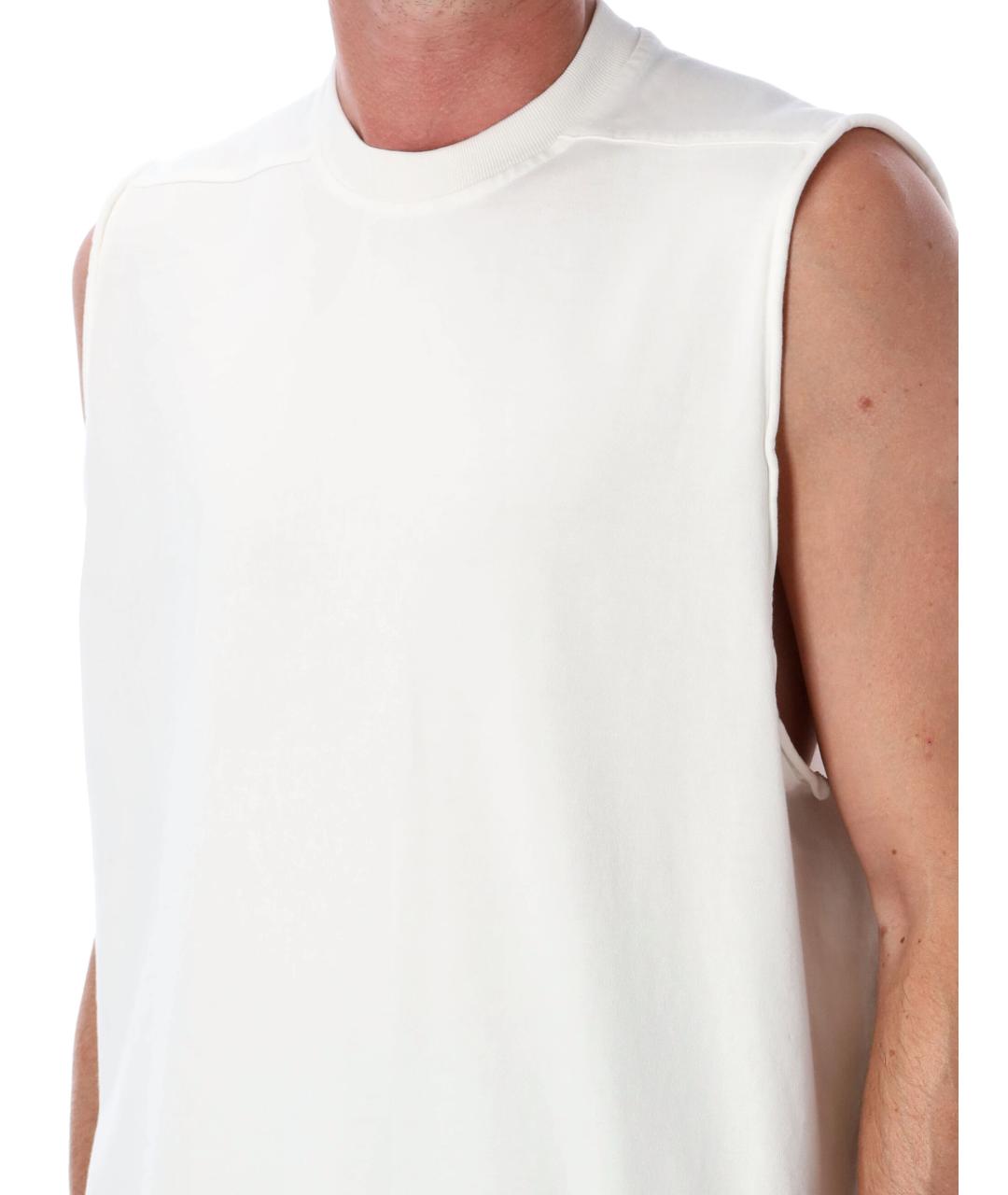 RICK OWENS Белая хлопковая майка, фото 3