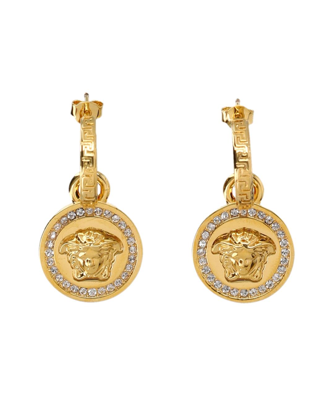 VERSACE Золотые латунные серьги, фото 1